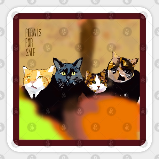 The Feral Cat Album Cover Sticker by TAP4242